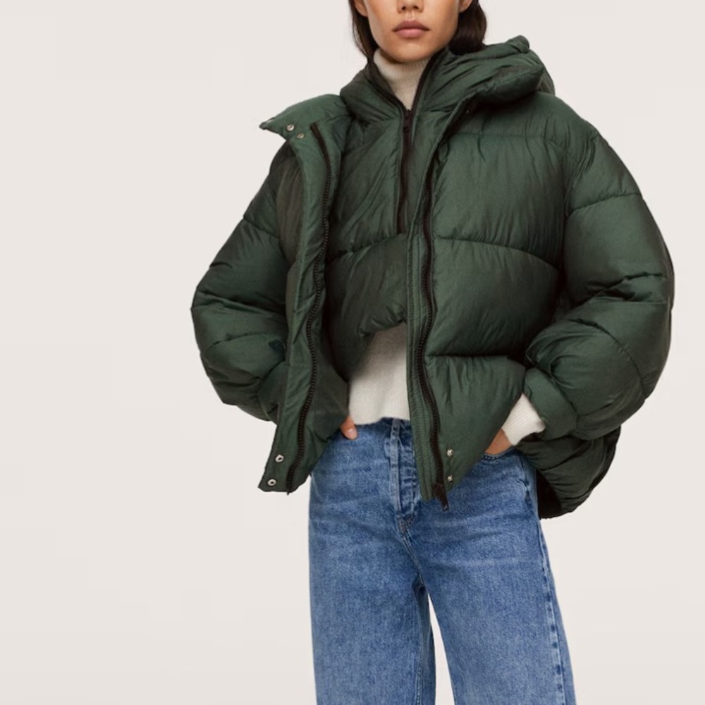 NWT Mango Khaki oversize Coat